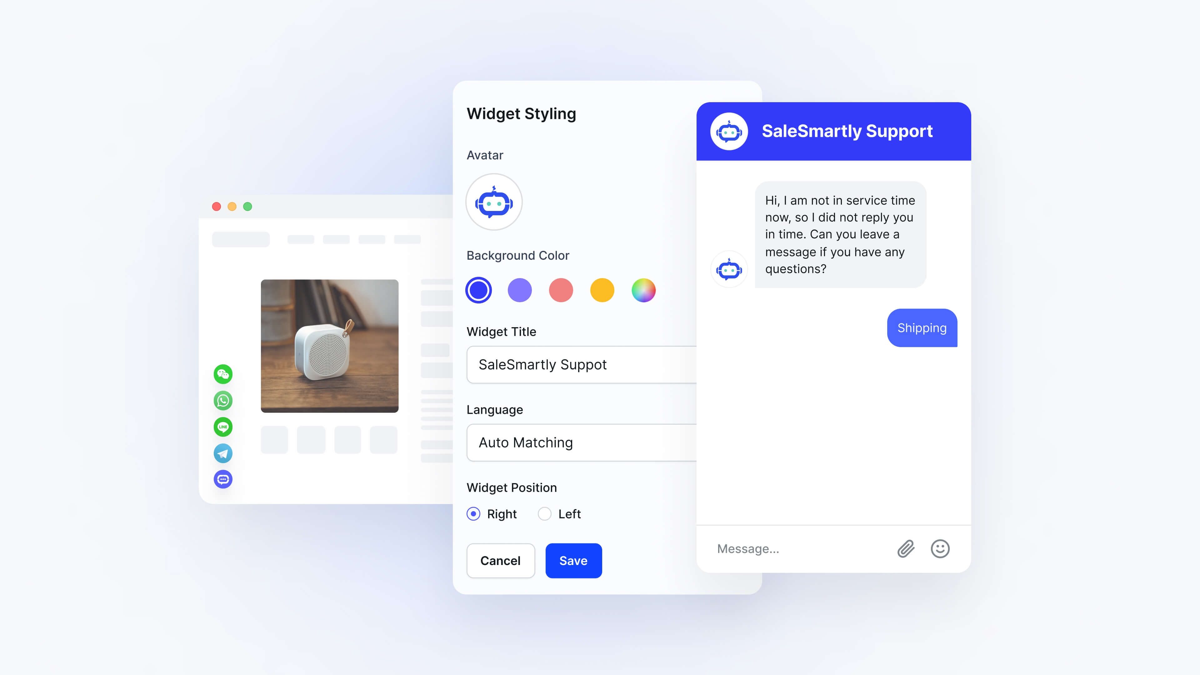 Customize live chat to match your brand