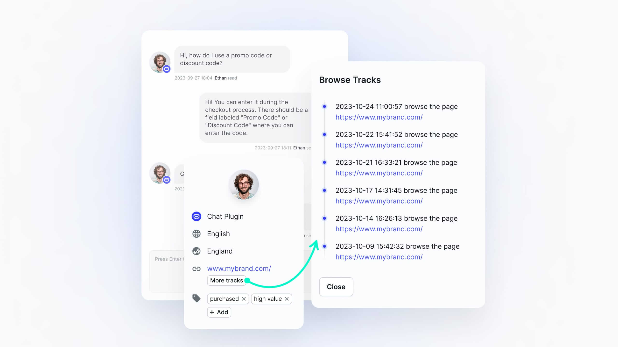 Understand who is browsing your website and contact them