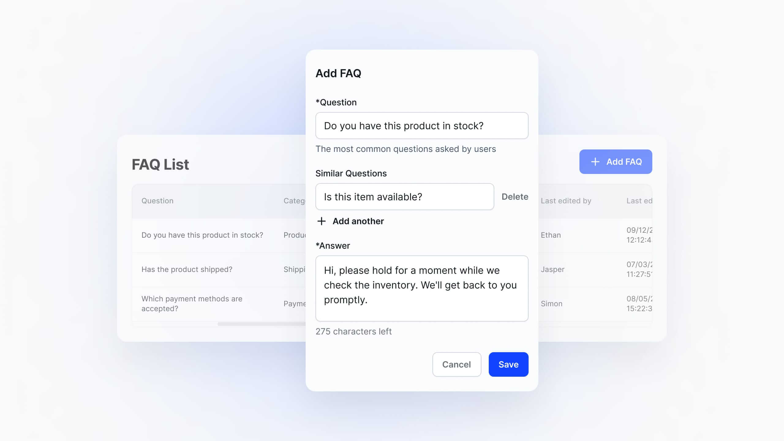 Live chat and answer questions to increase sales